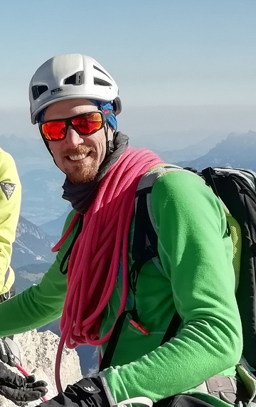 © Portrait de Bastien Régis, guide de haute montagne à Val Cenis - Bastien Régis