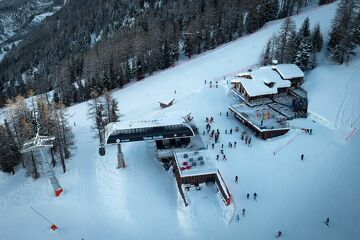 Winter landscape of the Val Cenis resort operated by the SEM of Val Cenis - OT HMV