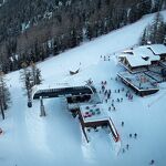 Winter landscape of the Val Cenis resort operated by the SEM of Val Cenis - OT HMV