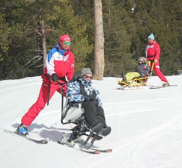 Sortie Handiski, ski en fauteuil