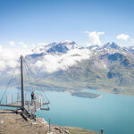 © La Canopée des Cimes at Val Cenis and mountain bikers in summer - HMVT/J.Cathala