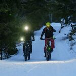© Fat bike à la frontale en Haute Maurienne Vanoise - D.Closon HMVT