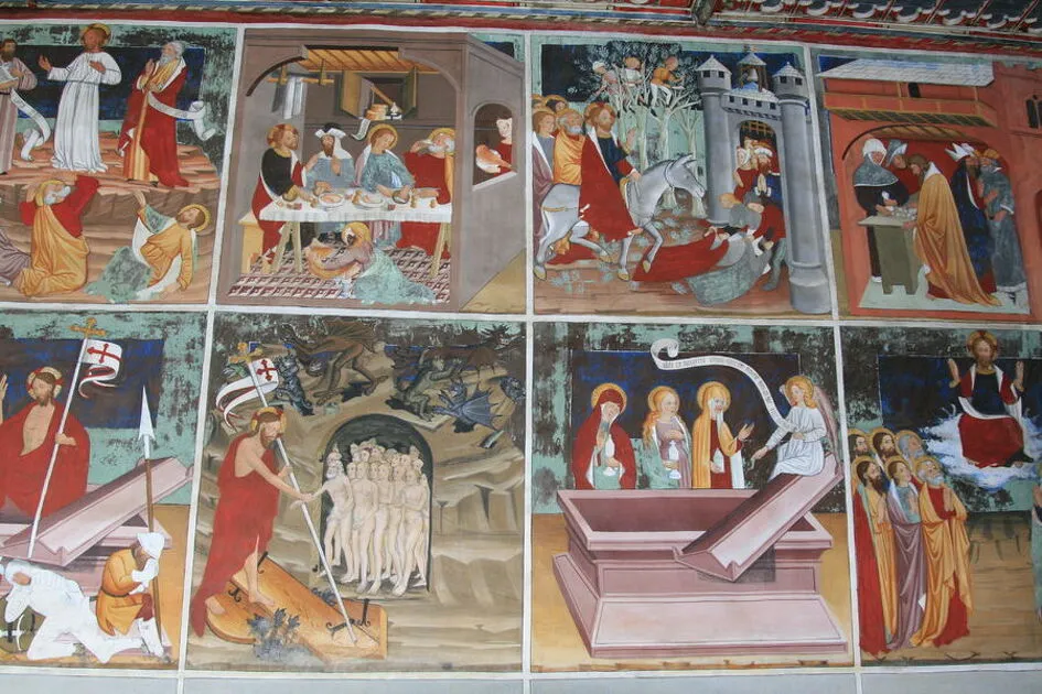 The painted decorations of the Saint Sébastien chapel in Val Cenis Lanslevillard - S. Perez - Fondation Facim