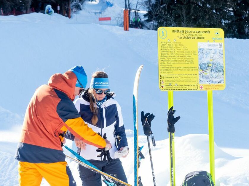© Itinéraire de ski de randonnée à Val Cenis - OT HMV