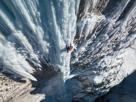Cascade de glace à Val Cenis - Glacenost, l'aventure glacée