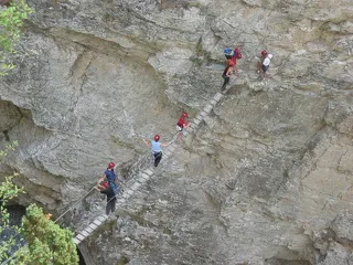 Via ferrata with Agence Montagne in Val Cenis Lanslevillard - Régis Burnel