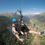 Parapente vlucht - Per luchtparapente