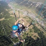 Paragliding flight - By air parapente