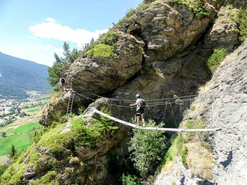 © Via Ferrata du Pichet à Val Cenis-Lanslevillard - D.Cuvelier/OT HMV
