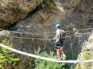 © Via Ferrata du Pichet à Val Cenis-Lanslevillard - D.Cuvelier/OT HMV