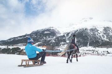 © Luge tractée avec l'ESF de Val Cenis Termignon - J.Cathala OTHMV