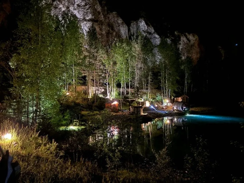 © Spa Nature nuit été - Evolution 2 Val Cenis