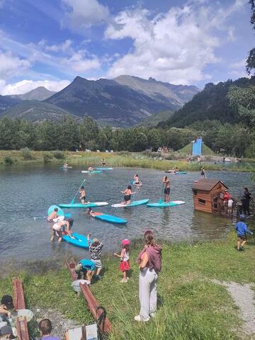 Sortie de paddle en lac