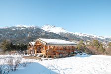 © val cenis sollières camping le chenantier ma cabane en montagne location individuelle - HMVT