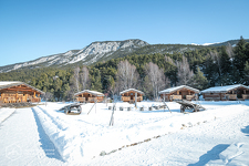 © val cenis sollières camping le chenantier ma cabane en montagne location individuelle - HMVT