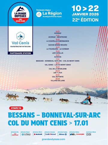 © La Grande Odyssée Royal Canin, Val Cenis - Base polaire du Mont Cenis, étape 7B_Val-Cenis - Kciop