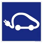 © Borne de recharges pour véhicules électriques_Val-Cenis - Logo code de la route