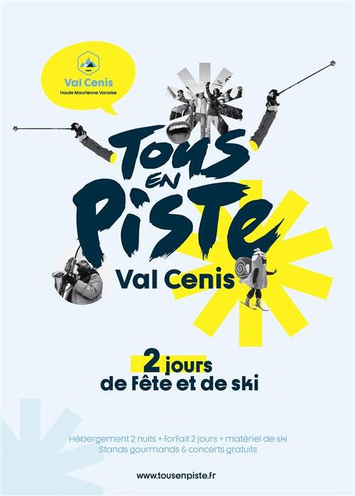 Everyone on the track at Val Cenis