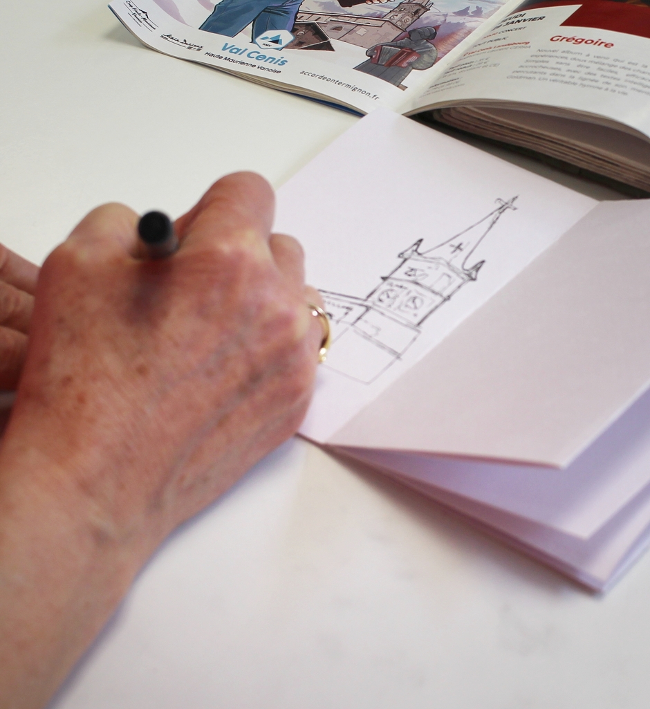 © Atelier dessin carnet de vacances à Val Cenis-Lanslevillard - destrucsbien