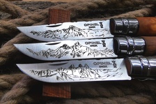 © Igor Charon - Couteaux Opinel sculptés à Val Cenis-Bramans - Igor charon
