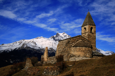 © St Pierre d'Extravache Church in Val Cenis Bramans - Jean-François Durand
