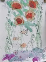 Animation using vegetable-based inks