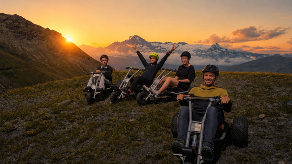 Sunset, apéritif et Mountain Kart à Val Cenis !