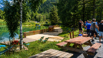 © Guinguette, sandy beach and water games_Val-Cenis - Evolution 2 Val Cenis