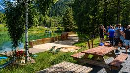 © Guinguette, sandy beach and water games_Val-Cenis - Evolution 2 Val Cenis