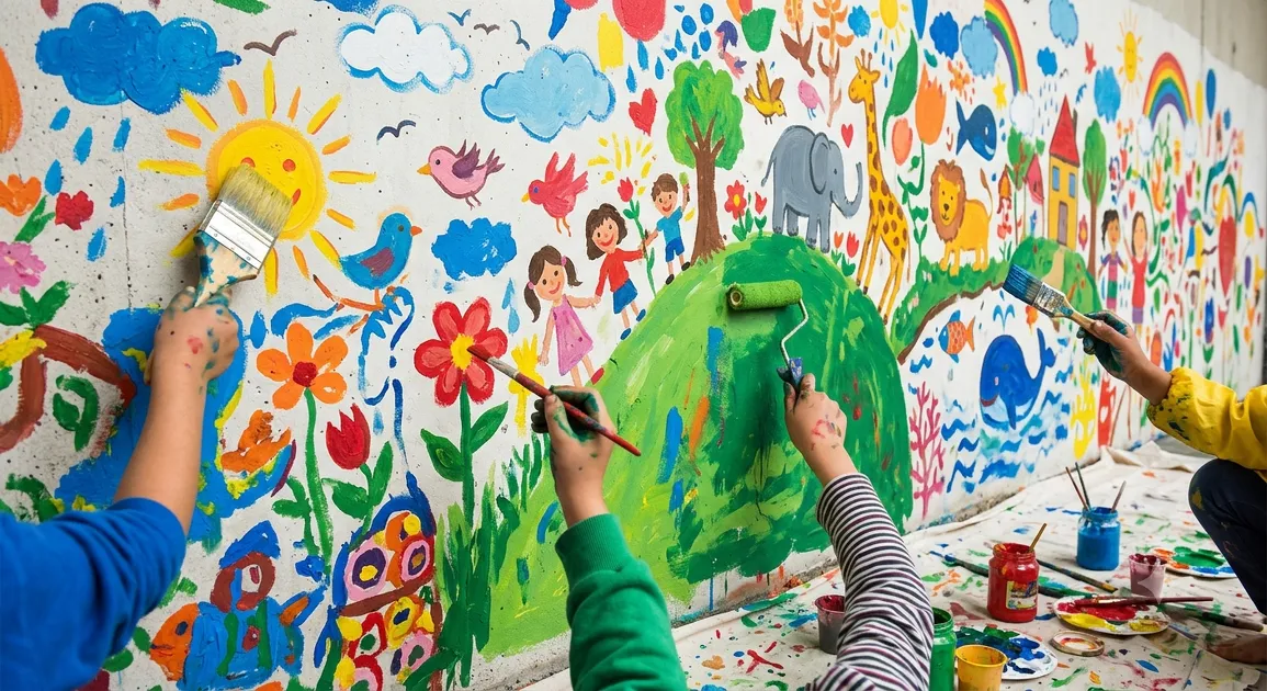 © Atelier Fresque Géante - Festival Les Petits Sourires_Val-Cenis - Gemini