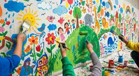 © Atelier Fresque Géante - Festival Les Petits Sourires_Val-Cenis - Gemini