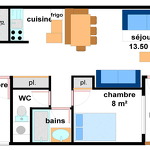 Quartier Napoleon - 3 rooms 7 people - AR0021