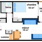 Quartier Napoleon - 2 pièces 5 personnes - BO0014