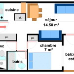 Quartier Napoleon - 2 pièces 5 personnes - BO0033