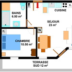 Bonheur Des Pistes - 2 pièces 4 personnes *** - BONB05M
