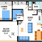 Bonheur Des Pistes - 3 rooms for 7 people *** - BONB16M