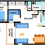 Bonheur Des Pistes - 3 pièces 7 personnes *** - BONB42M