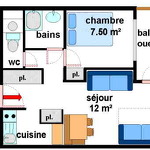 Quartier Napoleon - 2 pièces 5 personnes - CA0024