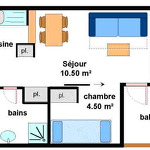 Pied De Pistes - 2 rooms 4 persons - PPA012