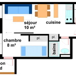 Pied De Pistes - 2 rooms for 4 people ** - PPB011